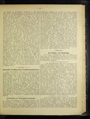 Sprachecke des Allgemeinen Deutschen Sprachvereins