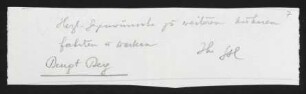 Brief von Gerhart Hauptmann an Bengt Berg, geschrieben von Ludwig Jauner