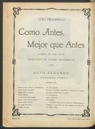 Acto segundo - [Continuación] : Segunda parte