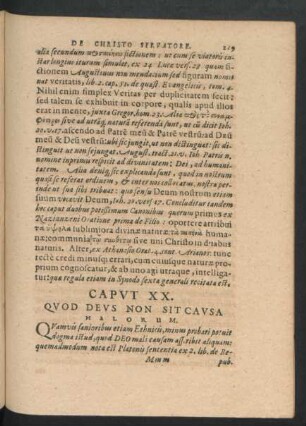 Caput XX. Quod Deus Non Sit Causa Malorum.