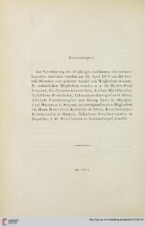Ernennungen