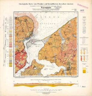 [2031] Travemuende, Geologische Karte von Preußen und benachbarten deutschen Ländern