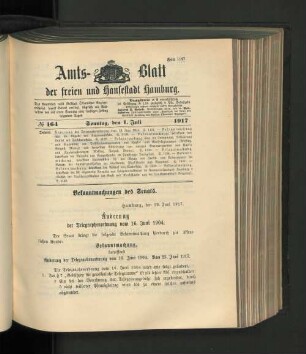 No. 164, 1. Juli 1917