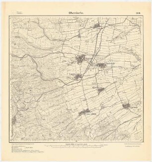 Messtischkarte von Eisenach Zum Projekt gehörend: Hermann Jansen: Messtischkarte, Teilblatt 2801 (Oberdorla) 1:25000