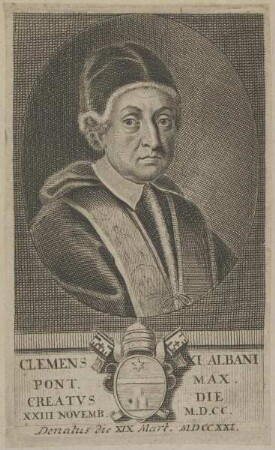 Bildnis des Papst Clemens XI.