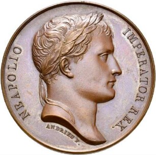 Medaille auf die Vereinigung der römischen Staaten mit Frankreich 1809