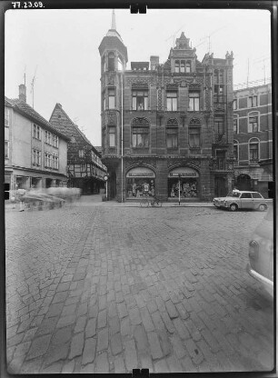 Quedlinburg, Steinbrücke 23. Wohn- und Geschäftshaus (1897). Straßenfront (Word)