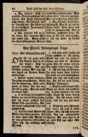 86-89, Am Mariae Reinigungs-Tage (120 - 123)