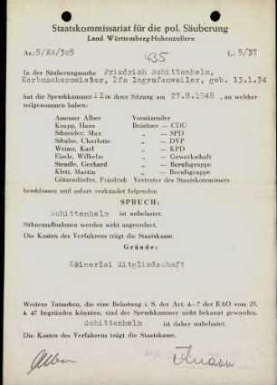 Schittenhelm, Friedrich