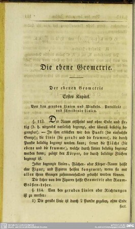 Die ebene Geometrie