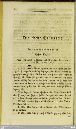 Die ebene Geometrie