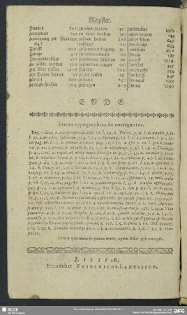 Errata typographica sic corrigantur