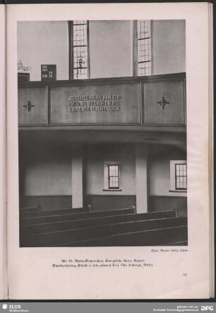 Evangelische Kirche, Empore