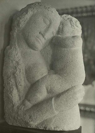 Madonna : Alfred Glatter (1889-1923). Madonna (Porphyr). Verwalter, Stadtmuseum Bautzen
