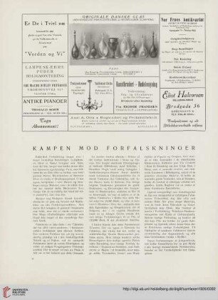 3.1926: Kampen mod Forfalskninger