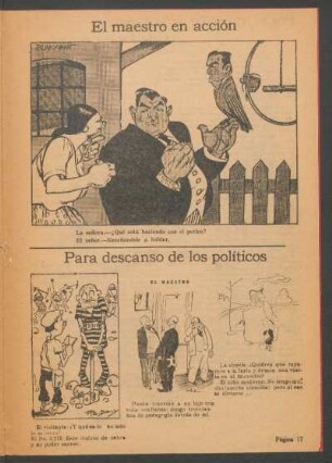 Para descanso de los políticos - [Varias caricaturas]