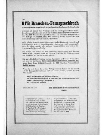 1957: Amtliches Fernsprechbuch für den Bezirk der Landespostdirektion Berlin