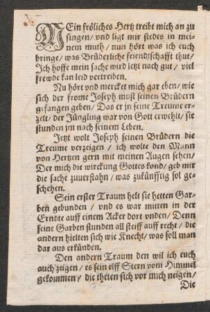 MEin fröliches Hertz treibt mich an zu || singen/ vnd ligt mir stedes in mei=||nem muth/