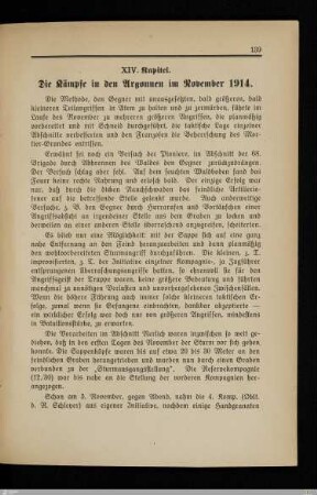 XIV. Die Kämpfe in den Argonnen im November 1914