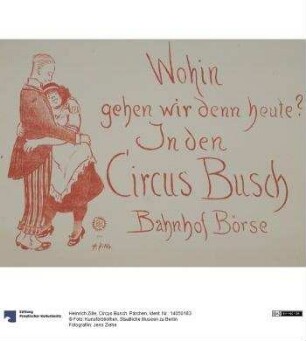 Circus Busch. Pärchen