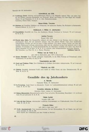 Gemälde des 19. Jahrhunderts (Nr. 694-705)