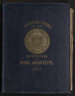 Transactions of The Institution of Naval Architects - Vol. XXXV; Jg. 35