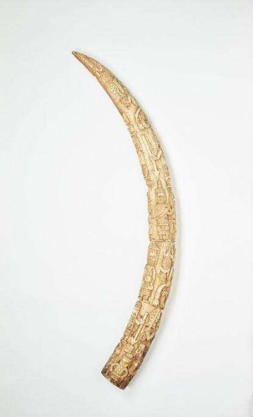 carved elephant tusk