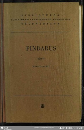 Pindari Carmina cvm fragmentis