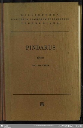 Pindari Carmina cvm fragmentis
