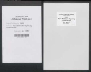 Aufbietung der dem Herzog Johann (II.) von Kleve von den kleve-märkischen Ständen bewilligten Bewaffneten nach Bochum und Emmerich