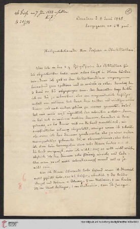 Briefe von Ernst Volger an Karl Zangemeister, 1888: Brief von Ernst Volger an Karl Zangemeister