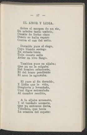 El amor y lidia.