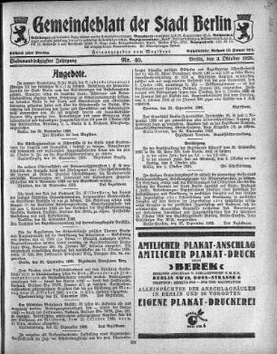 1926,40: Nr. 40, 3. Oktober 1926