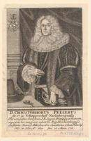 Christof (II.) Peller, u.a. Ratskonsulent und Prokanzler in Altdorf; geb. 28. November 1630; gest. 25. März 1711