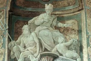 Kybele mit Neptun und einem Putto