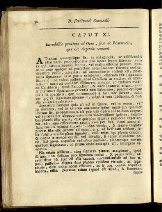 Caput XI. Introductio proxima ad Opus, sive de Pharmacis, que hic eligenda veniunt.