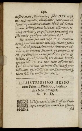 Illustrissimo Hessorum Principi Philippo, Gerhardus Noviomagus