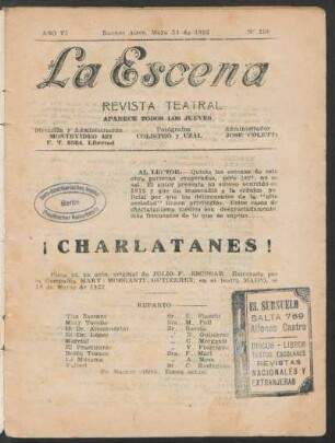 ¡Charlatanes! : pieza en un acto