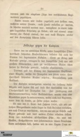Feldzüge gegen die Kabylen