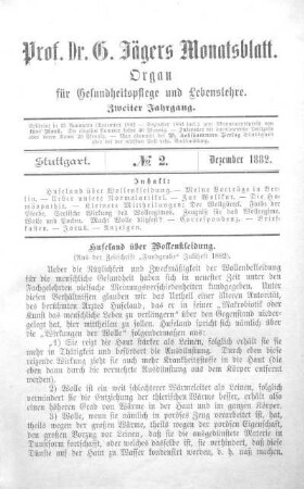 Hufeland über Wollenkleidung.