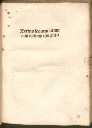 Sequentiae : mit Kommentar
