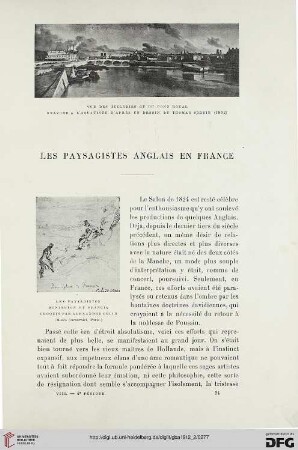 4. Pér. 8.1912: Les paysagistes anglais en France