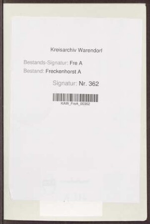 Ausstehende Zahlung des J.Th. Preckel