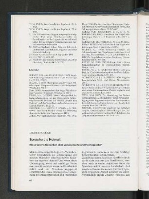 Sprache als Heimat