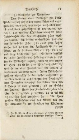 7) Bibliothek der Karmeliten.