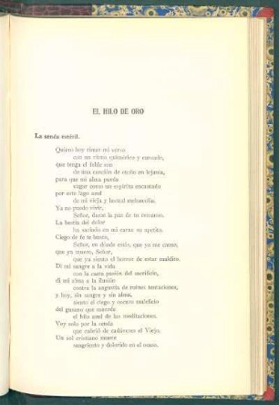 El hilo de oro : La senda estéril [y] Ananké [y] Oriente [y] Los enigmas [y] Post-scriptum