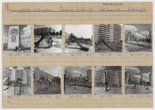 Wohngebiet Fennpfuhl. Berlin, Lichtenberg, Bernhard-Bästlein-Straße/Paul-Junius-Straße