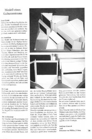 Modell eines Kulturzentrums