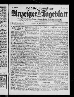 Bad Oeynhausener Anzeiger und Tageblatt. 1912-1934