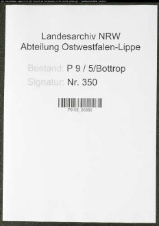 Sterberegister Standesamt Bottrop